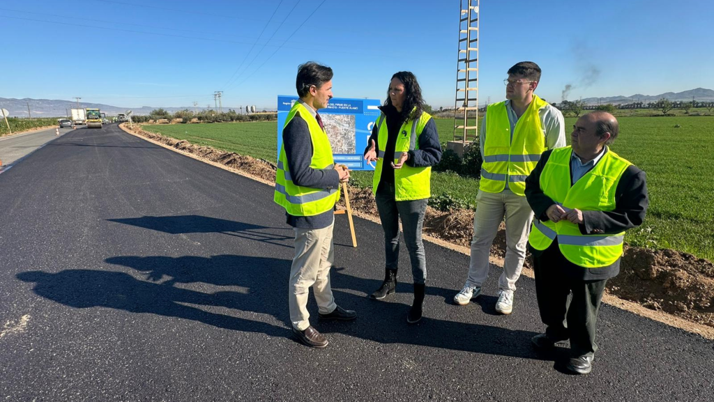 Una carretera más segura para Fuente Álamo y Las Palas gracias a una inversión de 1,3 millones de euros