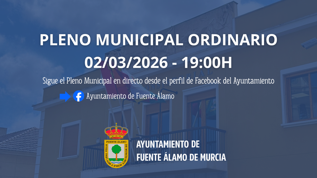 Pleno Municipal Ordinario - 02/03/2026 19:00h