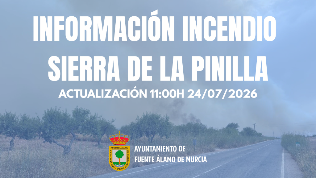 Actualización incendio Sierra zona de La Pinilla 24/07/2026 | 11:00H